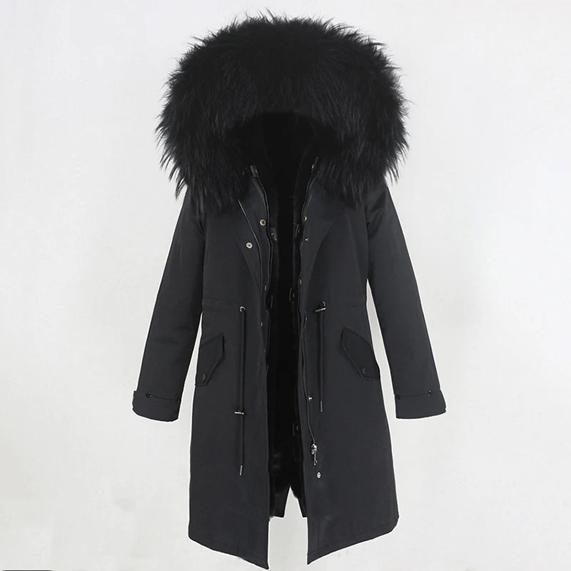 X-long Fur Trim Parka