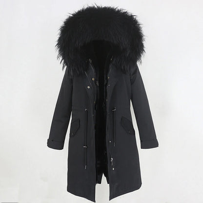 X-long Fur Trim Parka