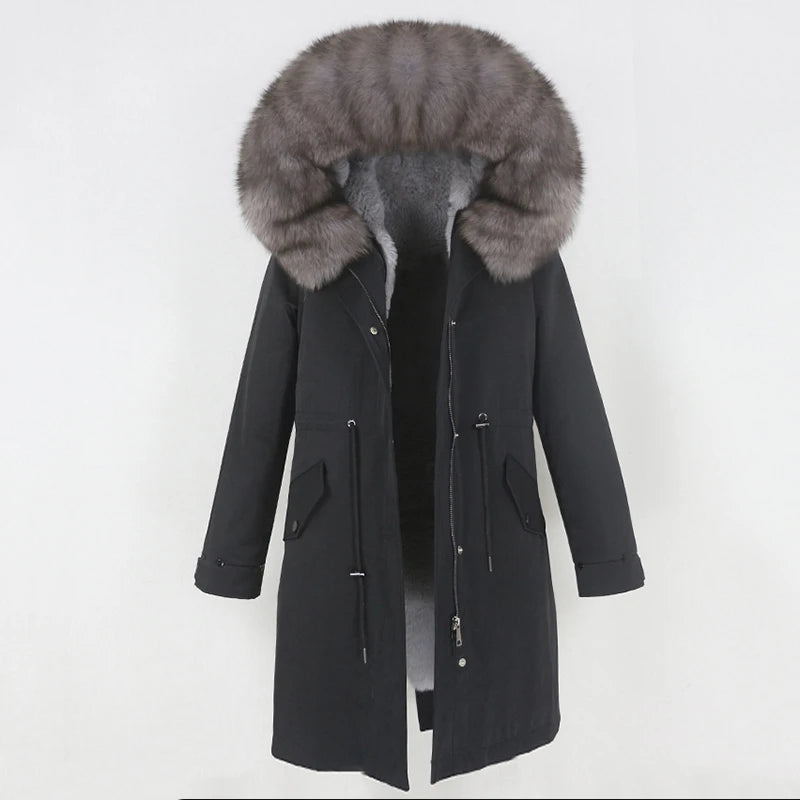 X-long Fur Trim Parka