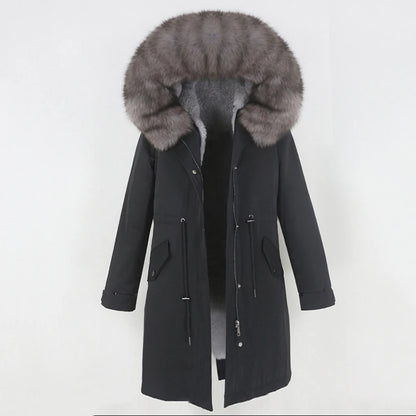 X-long Fur Trim Parka