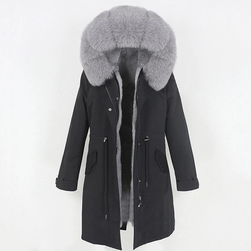 X-long Fur Trim Parka