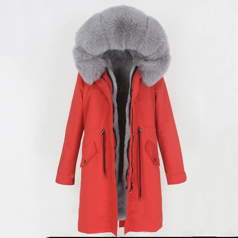 X-long Fur Trim Parka