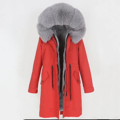 X-long Fur Trim Parka