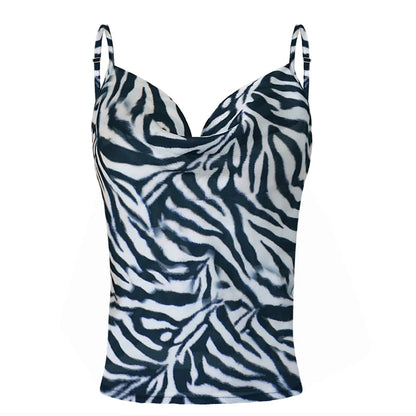 Leopard Printing Satin Cami