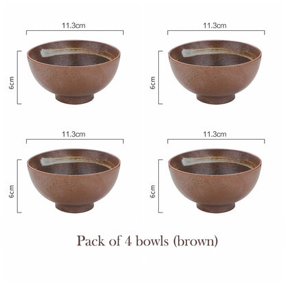 Set of 4pcs Ceramic Bowls