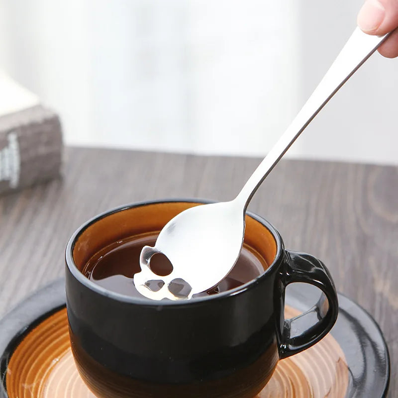 304 Stainless Steel Skull Coffee Spoon