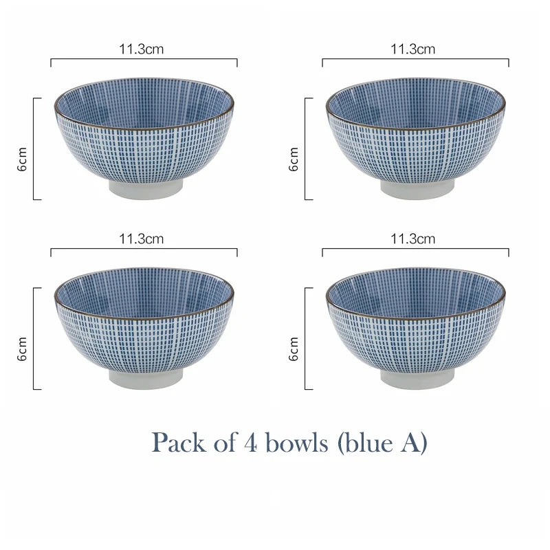 Set of 4pcs Ceramic Bowls