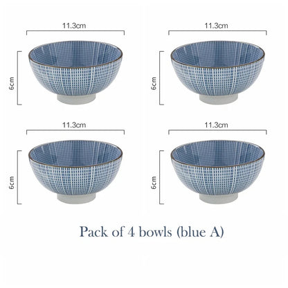 Set of 4pcs Ceramic Bowls