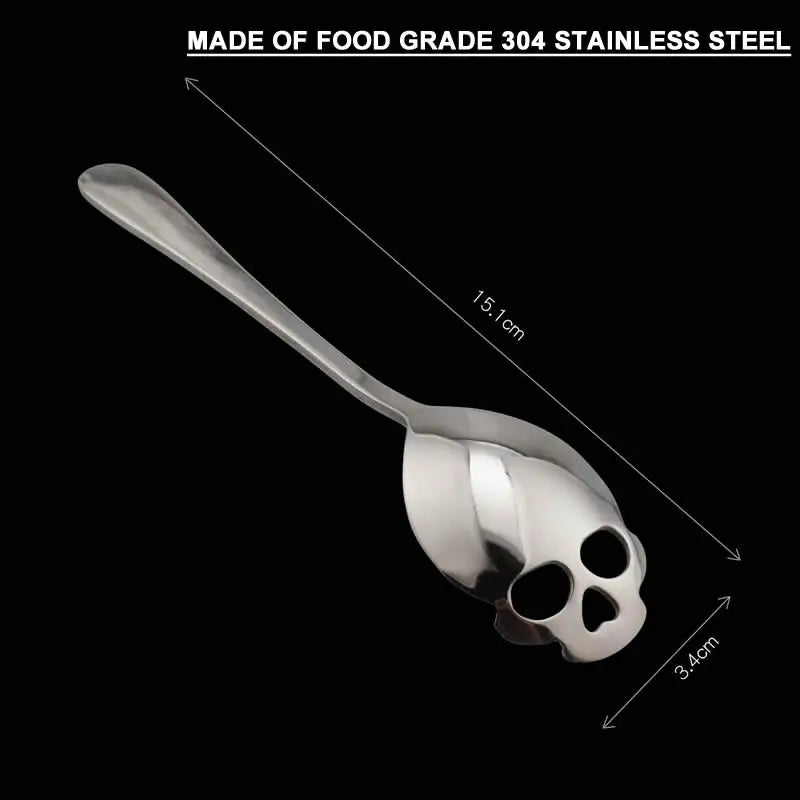 304 Stainless Steel Skull Coffee Spoon