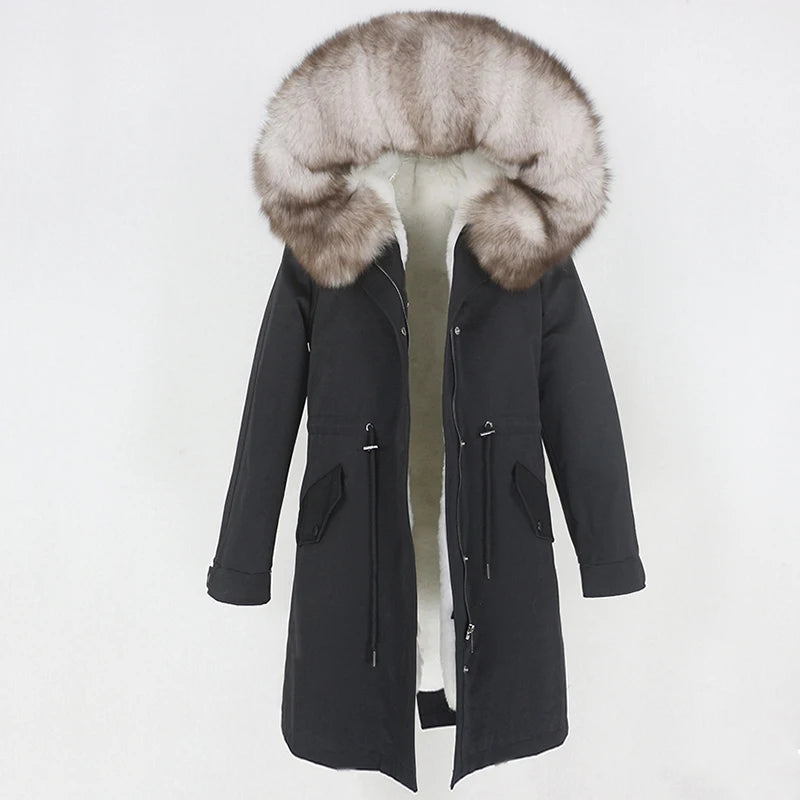 X-long Fur Trim Parka