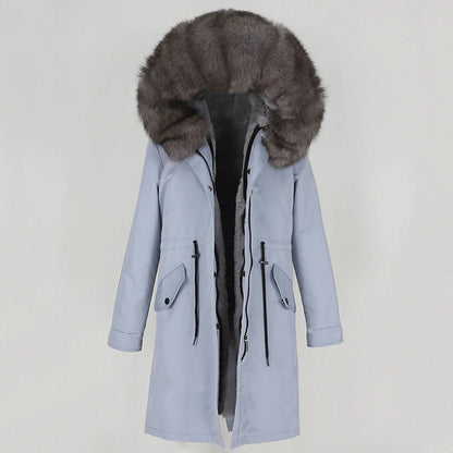 X-long Fur Trim Parka