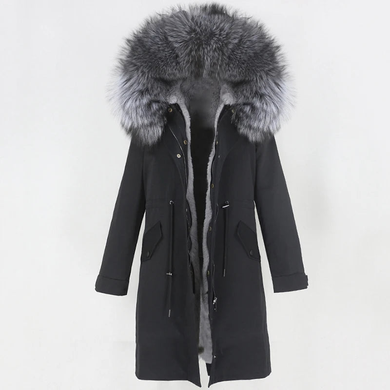 X-long Fur Trim Parka