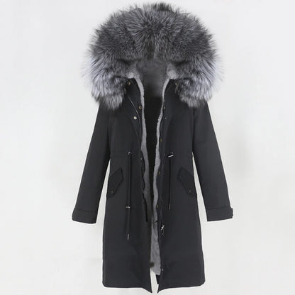X-long Fur Trim Parka