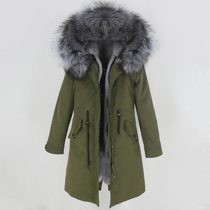 X-long Fur Trim Parka