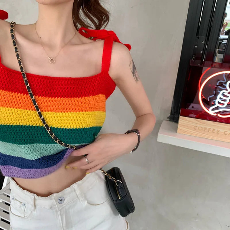 Rainbow Stripe Tank Top