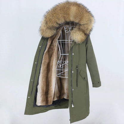 X-long Fur Trim Parka