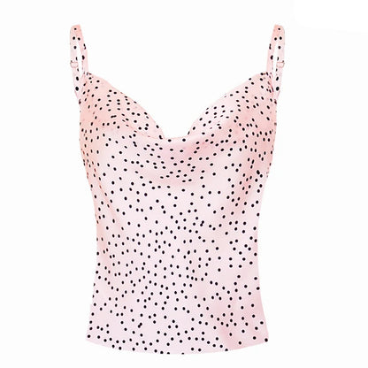 Leopard Printing Satin Cami