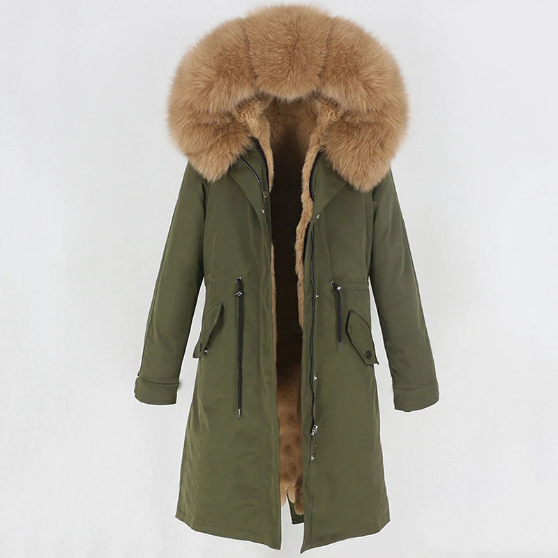 X-long Fur Trim Parka