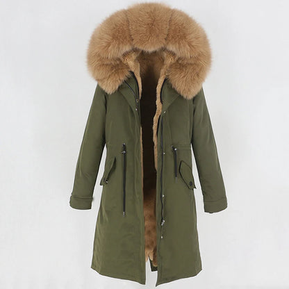 X-long Fur Trim Parka