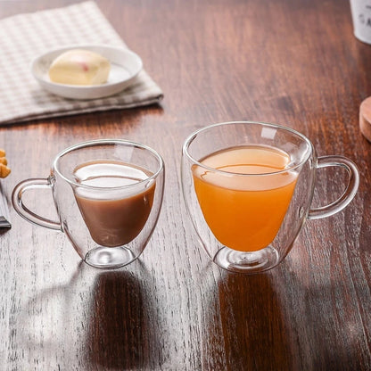 Heart Shaped Glass Mug