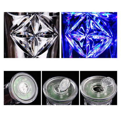 Snowflake LED Flashing Color Change Water Activated Light up Beer Whisky Cup