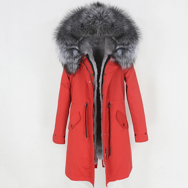 X-long Fur Trim Parka