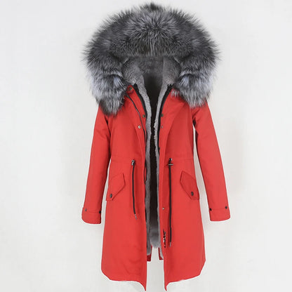 X-long Fur Trim Parka