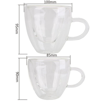 Heart Shaped Glass Mug