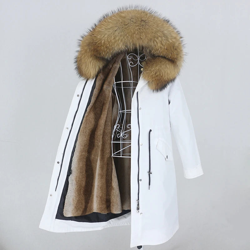 X-long Fur Trim Parka