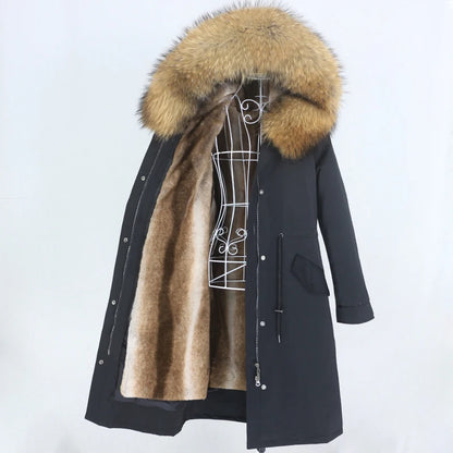X-long Fur Trim Parka