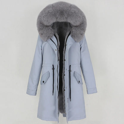 X-long Fur Trim Parka