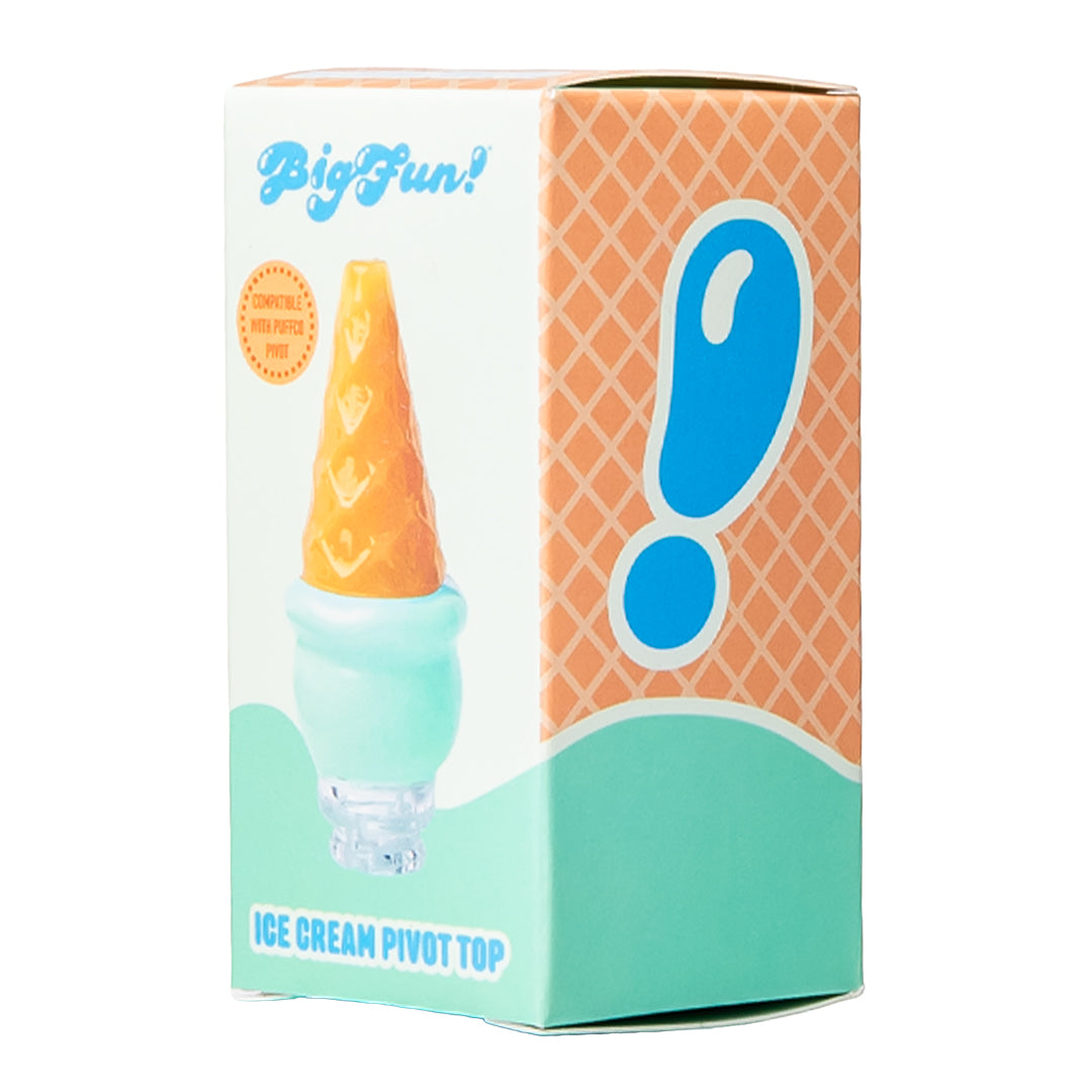 Tapa pivotante para helados