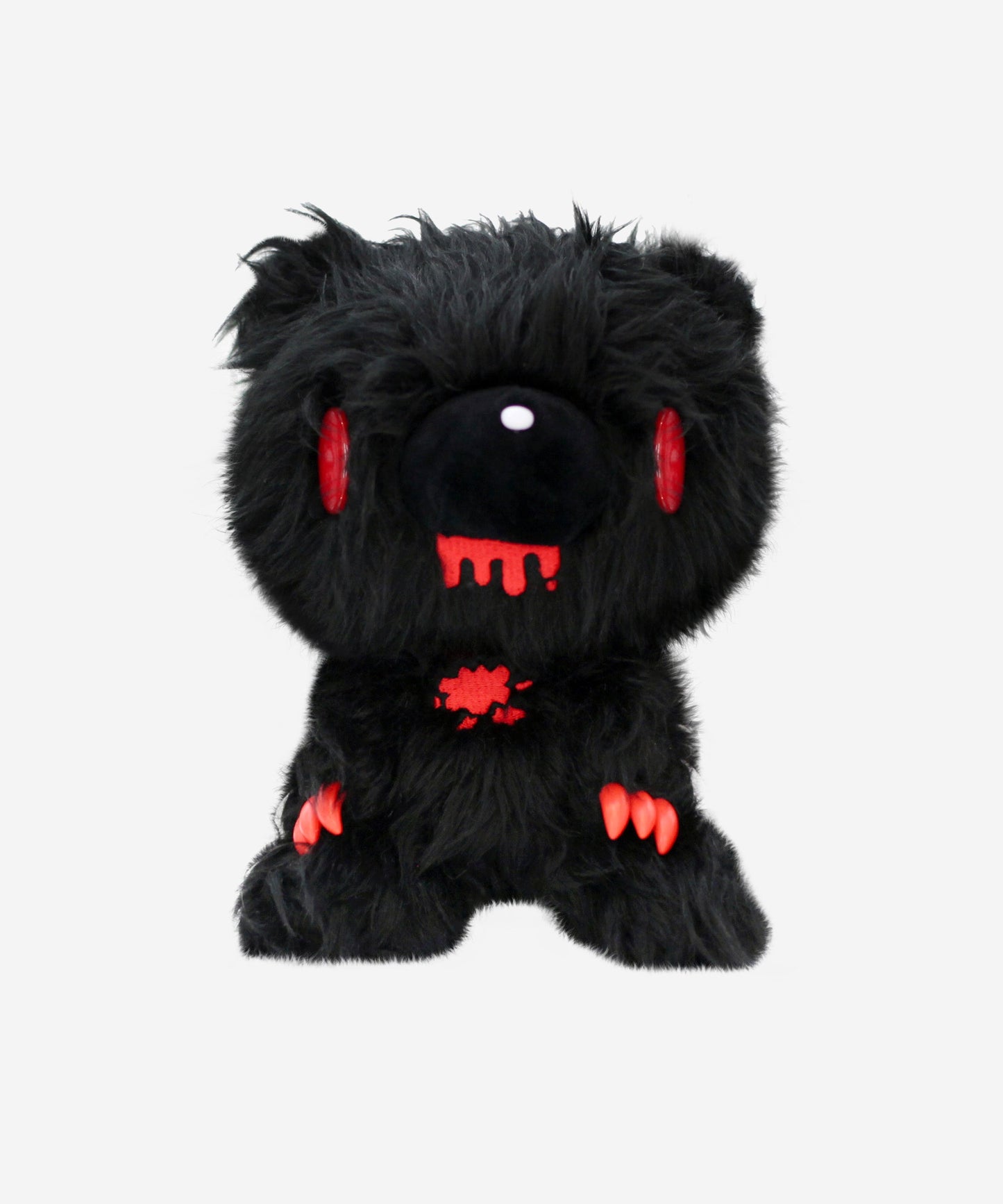 Oso Sombrío Negro de Pelaje Largo 7" Peluche