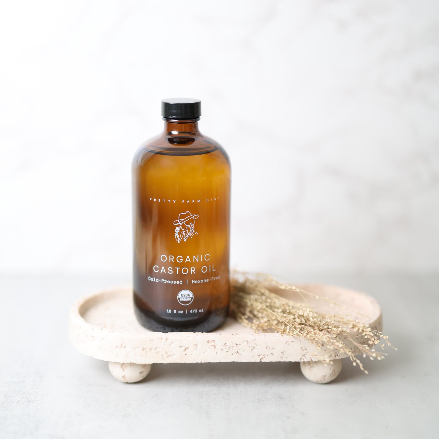 Aceite de ricino puro orgánico prensado en frío sin hexano