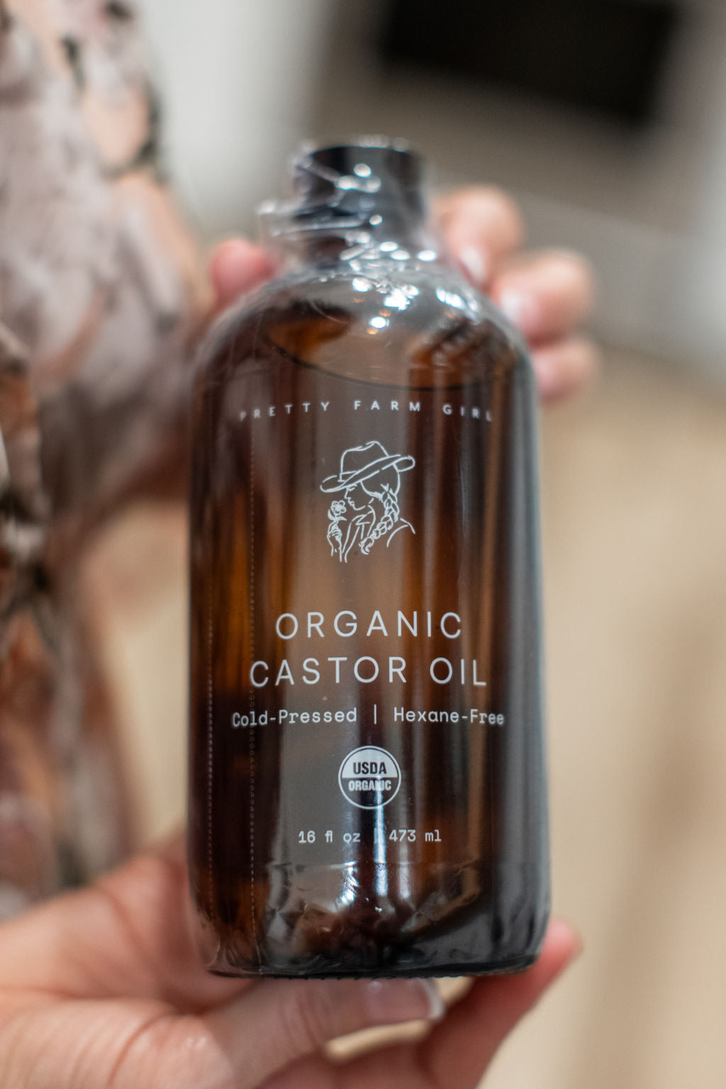 Aceite de ricino puro orgánico prensado en frío sin hexano