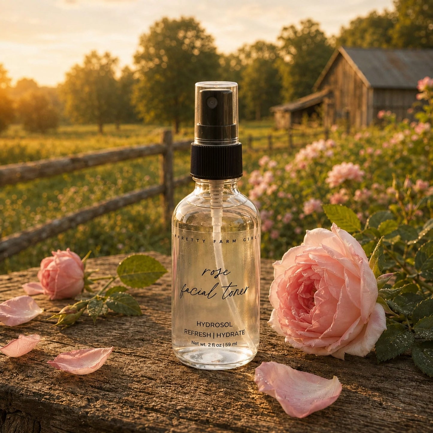 Tónico Facial Ecológico de Rosas Puras