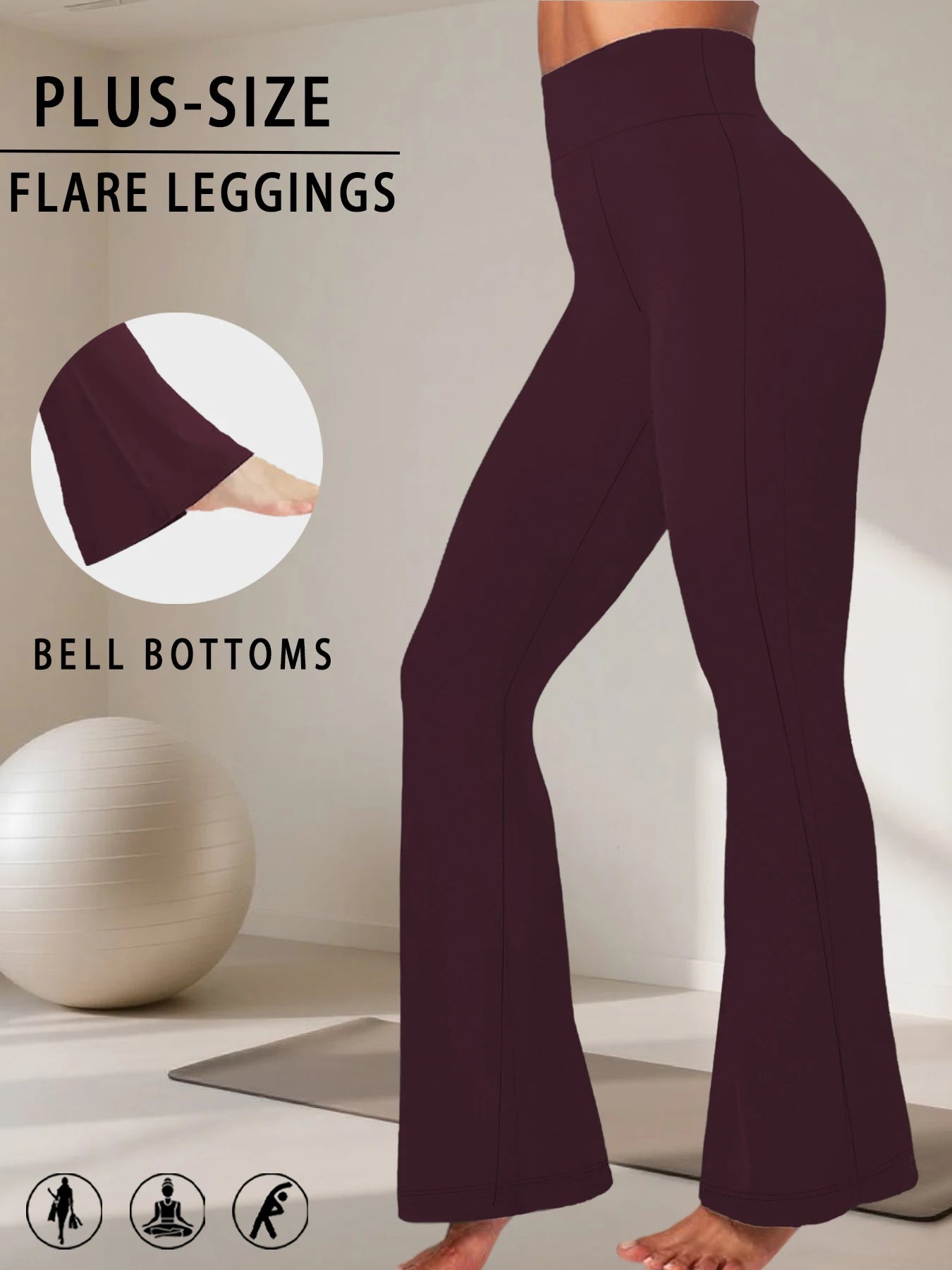 High-Rise Flared Leggings