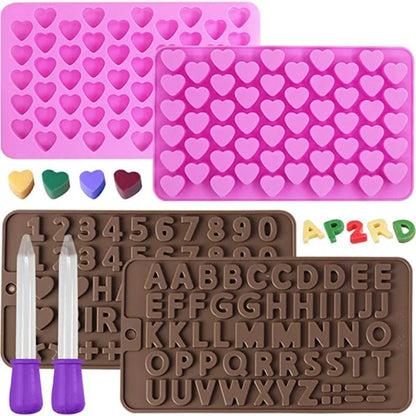 Multicavity Heart Chocolate Silicone Mold
