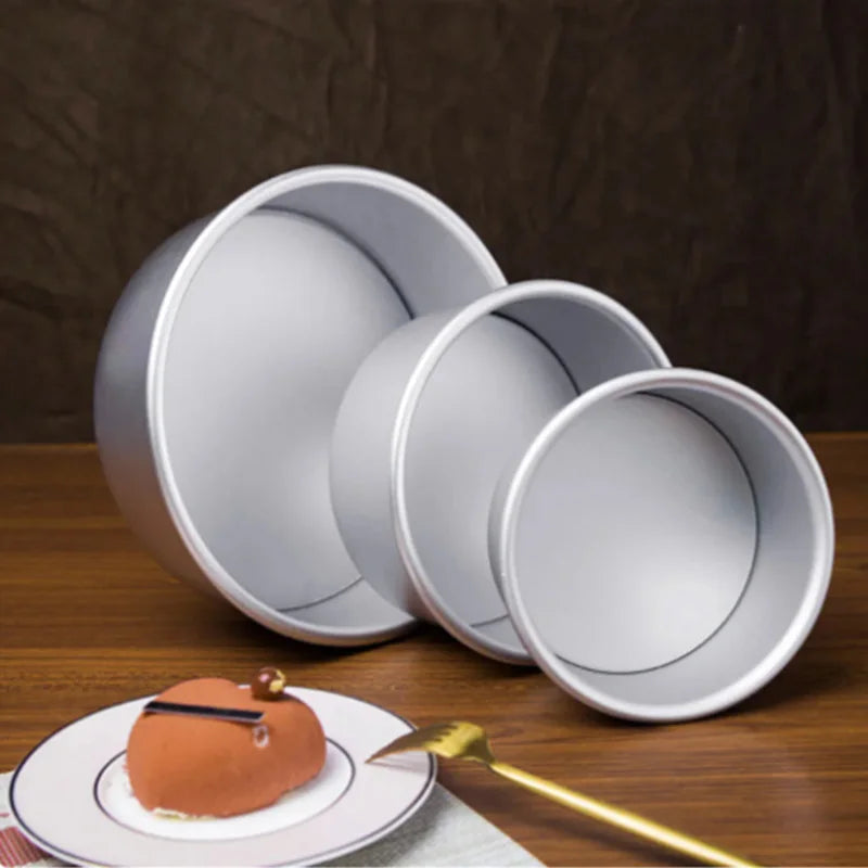 Non-Stick Aluminum Round Cake Mold with Removable Bottom