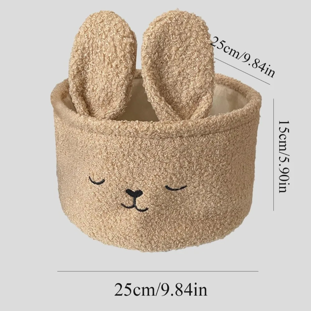Soft Plush Sundries Storage Basket