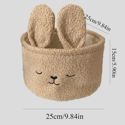 Soft Plush Sundries Storage Basket