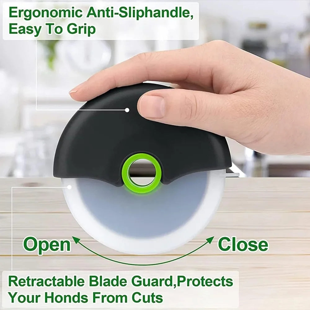 Pizza Cutter Wheel with Protective Blade Cover