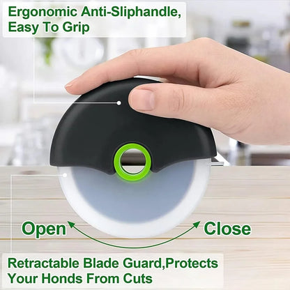 Pizza Cutter Wheel with Protective Blade Cover