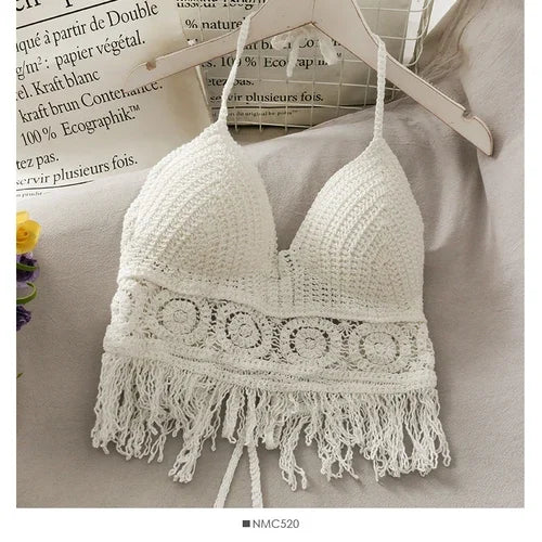 Top de tirantes finos HollowTassel