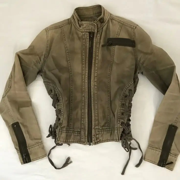 Washed Denim Coat