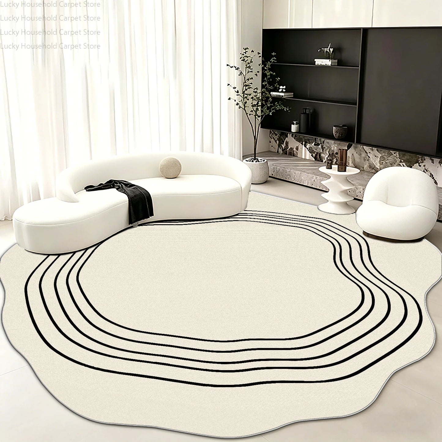 Alfombra de salón de estilo moderno y sencillo