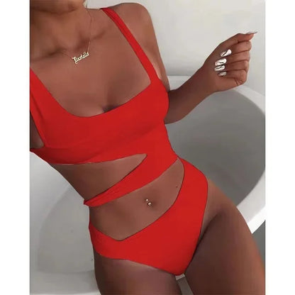 Hollow out Waist Design One Piece