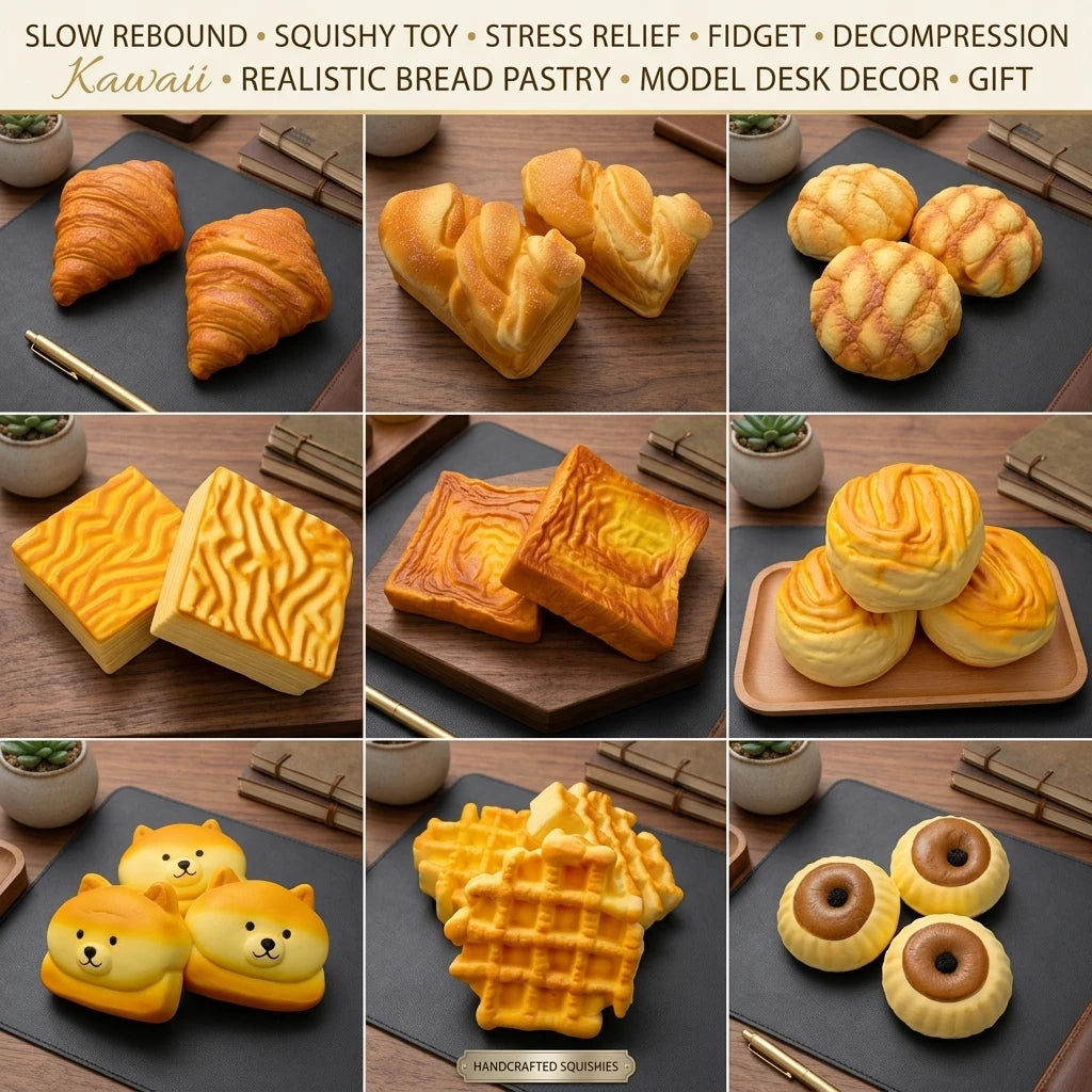 Slow Rebound Squishy Realistic Bread Pastry