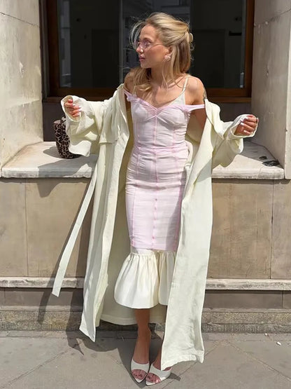 Lace Patchwork Sling Dress