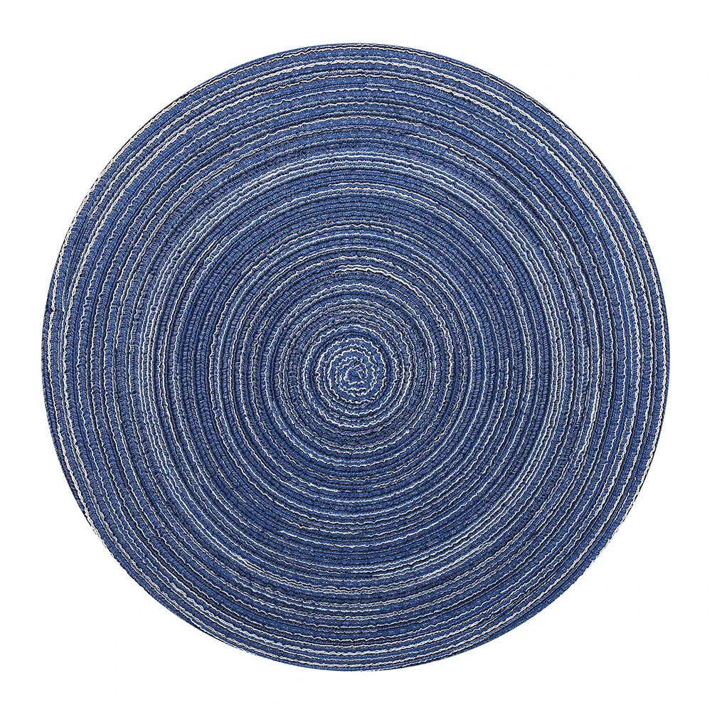 Braided Beige Round Place Mats